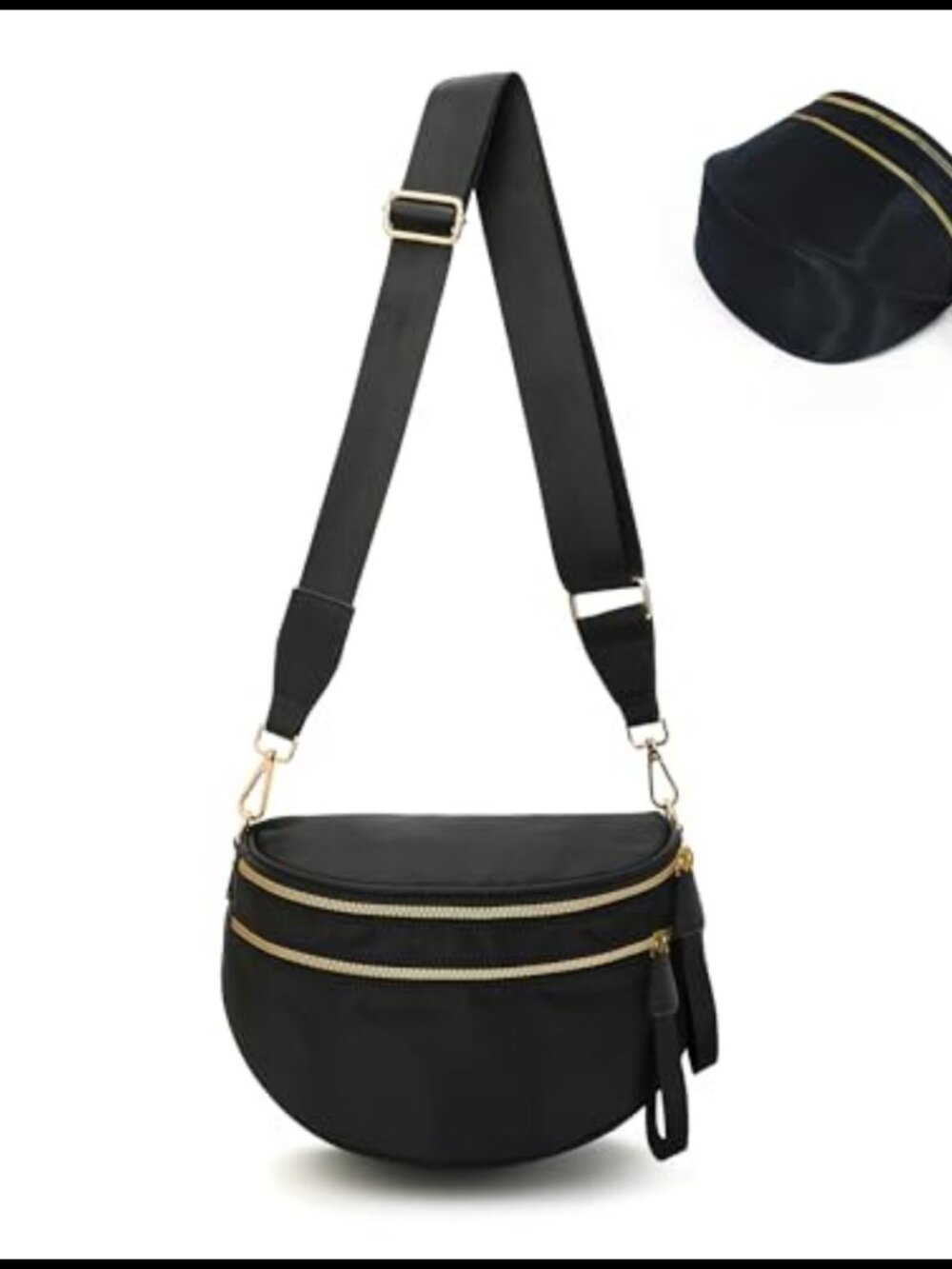 Nylon Checkered Crossbody Bum Bag Waist Pack Shoulder Handbag